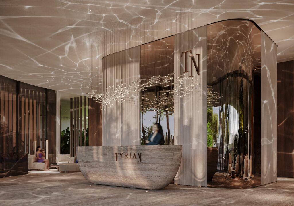 Tyrian Residences premium services lobby